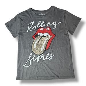 Women's The Rolling Stones Leppard Short Sleeve Graphic T-Shirt - Gray S